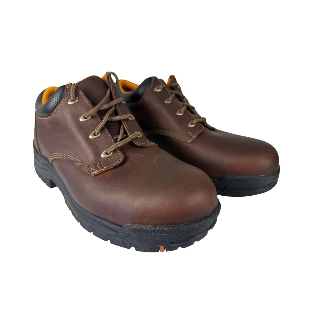 Timberland PRO TiTAN Oxford 11 W / 12.5 W Brown Alloy Safety Toe NIB Holiday Rea